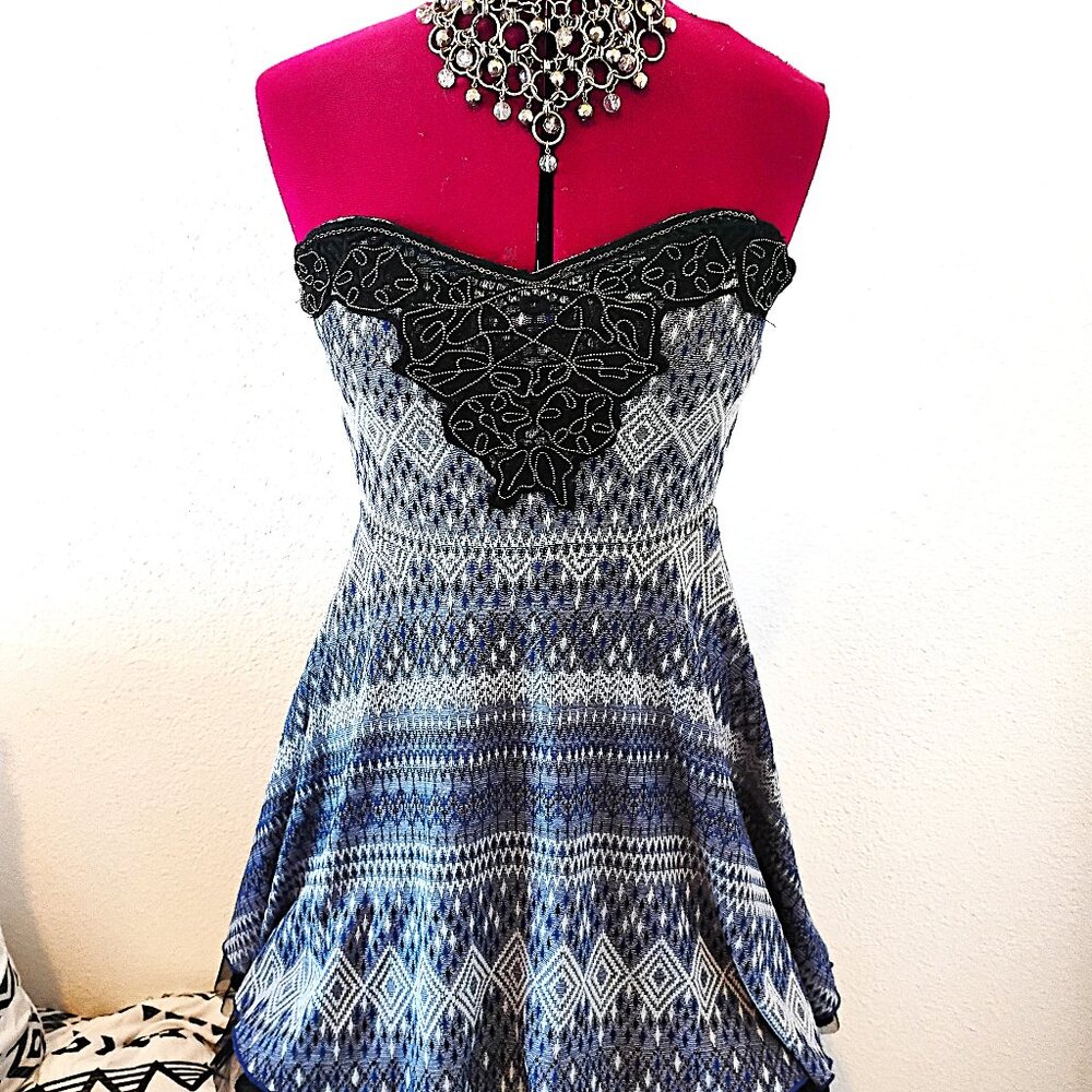 Free People Dress, Strapless Minidress, Size Small